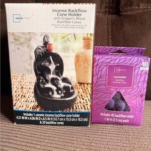 Mainstays Dragon Design Incense Holder with Lavender Cones